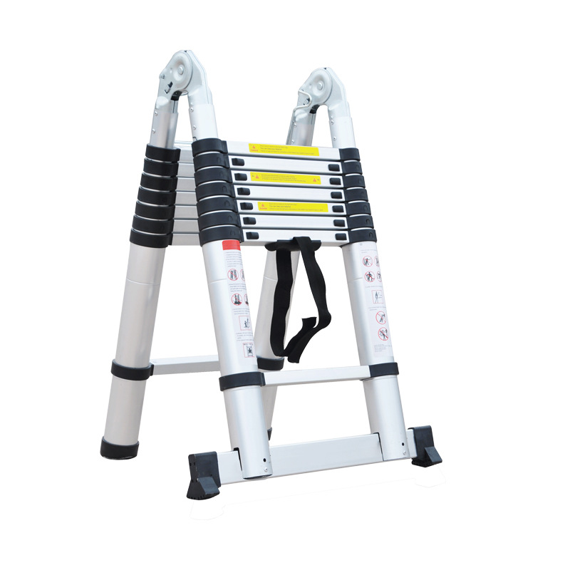 ShangShuo Ladder 8*2 Step Telescopic Aluminum Articulated Ladder | Multi-Purpose Hinged Design