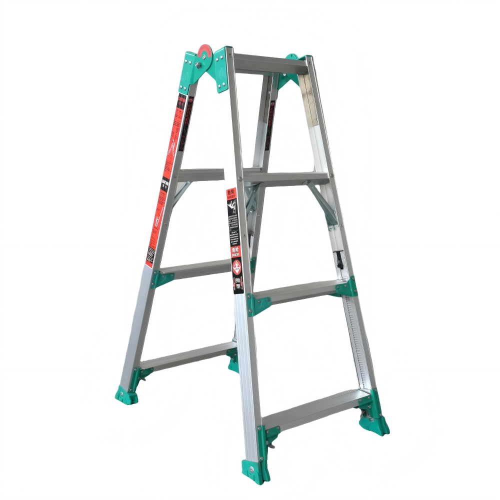 ShangShuo Ladder Step 4 Aluminum Alloy Double-Side A-Frame Folding Ladder | Compact & Multi-Purpose